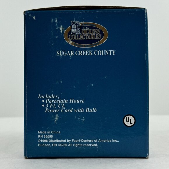 1998 Dickens Collectables Sugar Creek County Railroad Station Lighted Christmas - Picture 16 of 16